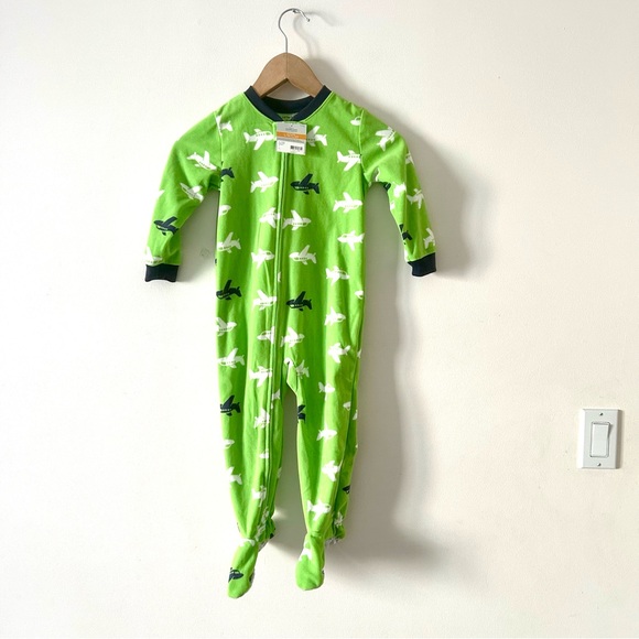Carters Toddler 1-Piece Boys Fleece Footie Pyjamas 3T NWT - Picture 1 of 7